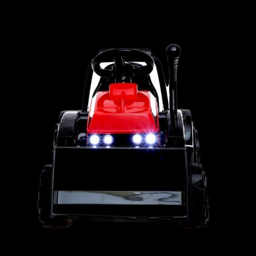 Электромобиль «Трактор», с прицепом, цвет красный Электромобиль «Трактор», с прицепом, цвет красный