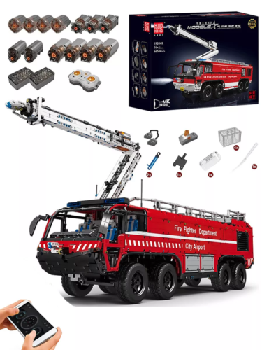 Конструктор Mould King Пожарная машина с распылением воды на п/у 19004