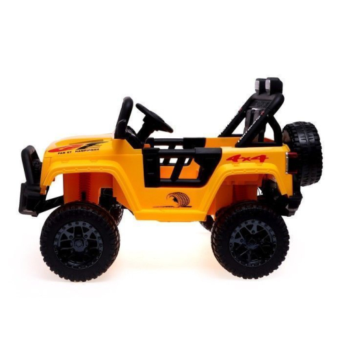 Электромобиль «Джип», цвет жёлтый