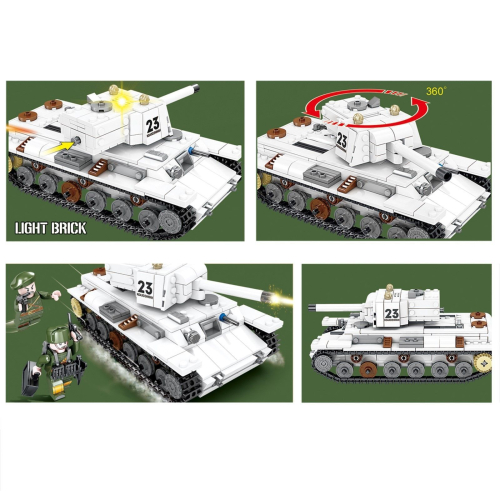 Конструктор Армия «Танк KV-1 Климент Ворошилов», 536 деталей Конструктор Армия «Танк KV-1 Климент Ворошилов», 536 деталей