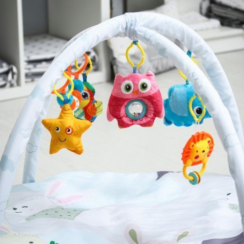 Развивающий коврик «Зайчики», с дугами