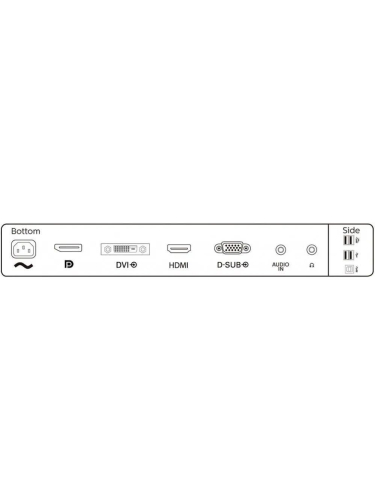 Монитор Philips 241B8QJEB (00/01) 23,8'', 1920x1080, IPS, 75Hz, 50M:1, 250cd, 5ms, VGA, 2*HDMI 2.0, DP 1.2, 4*USB, Speakers , Height adj 150, pivot, VESA 100, 3Y, Black