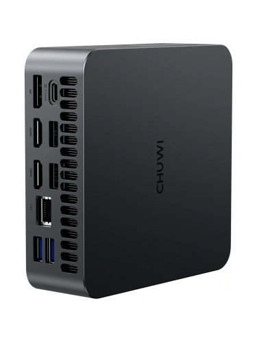Мини-ПК CHUWI AuBox X, Intel Core Ultra 5 226V/16 ГБ LPDDR5X/512 ГБ SSD/Intel Arc Graphics/Windows 11 Pro, серый (6935768761129)