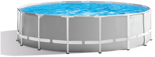 Бассейн Intex Prism Frame 26726 457х122см серый/голубой