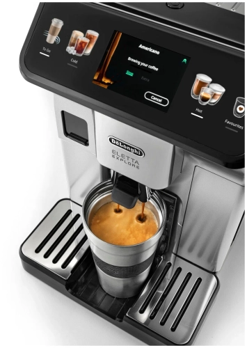 Кофемашина DeLonghi Eletta Explore ECAM 450.55 S, серебристый/черный Кофемашина DeLonghi Eletta Explore ECAM 450.55 S, серебристый/черный