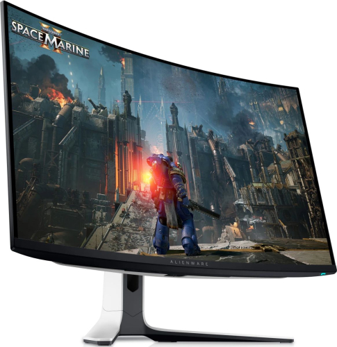 Монитор Dell 31.6" Alienware AW3225QF 1700R, QD OLED, UHD, 0,03ms, 240Hz, бежевый/чёрный