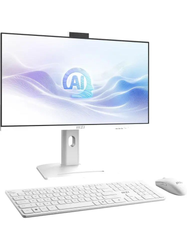 Моноблок MSI Modern AM273QP AI 1UM-441XRU, 27" (2560x1440) IPS 100 Гц/Intel Core Ultra 5 125U/16 DDR5/512 ГБ SSD/Intel Graphics/Без ОС/Клавиатура, мышь, Белый (9S6-AF0112-441)