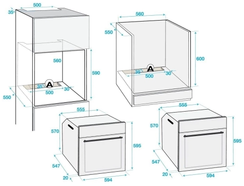 Электрический духовой шкаф Beko BIM22304XCS, нержавеющая сталь