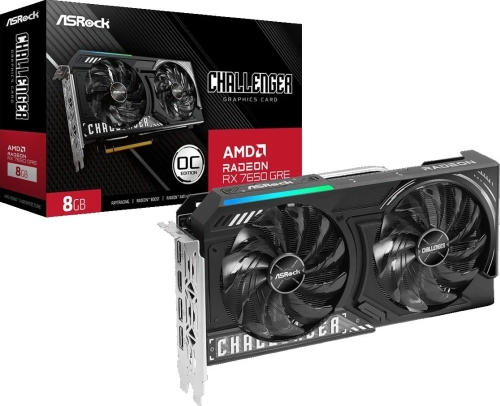 Видеокарта PCIE16 RX 7650 8GB RX7650GRE CL 8GO ASROCK