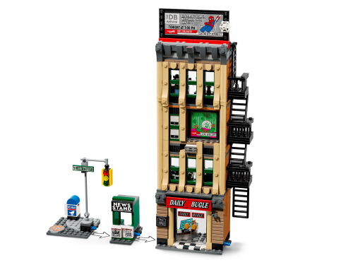 Конструктор LEGO Marvel Super Heroes 76342 Daily Bugle: Человек-паук против Мистерио