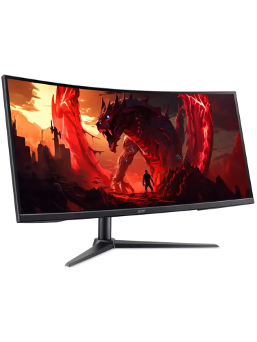 Монитор ACER Nitro XZ340CURJ0bmiiphx 34" VA, 3440x1440, 1 / 5ms, 250cd, 120Hz, 2xHDMI(2.1) + 1xDP(1.4) + SPK + Audio out, Speakers 2Wx2, sync: FreeSync Premium, hdr: HDR 10, hadj 100, Vesa:100x100