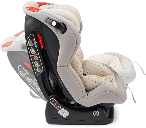 Характеристики Автокресло детское Happy Baby Passenger V2, stone, серый, 0/1/2