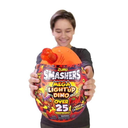 Zuru Огненное Гигантское яйцо Smashers Dino Light up Игрушка-Сюрприз Dino Island S4 7474