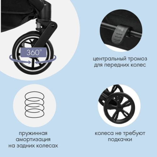 Коляска-трансформер Indigo LOTUS, джинсовый