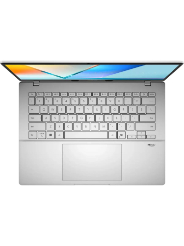 Ноутбук ASUS Vivobook S14 M3407HA, 14" (1920x1200) IPS/AMD Ryzen 7 260/16 ГБ DDR5/512 ГБ SSD/AMD Radeon Graphics/Без системы, Серебристый (90NB16E2-M00320)