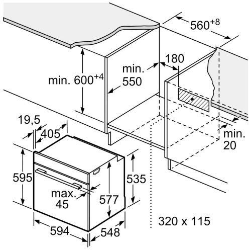 Электрический духовой шкаф Siemens HB632GBS1, черный/серебристый