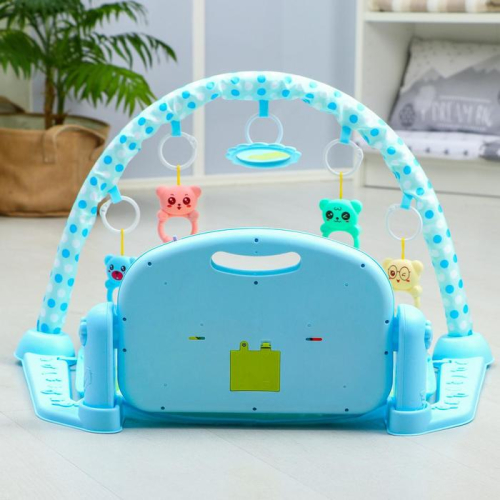 Развивающий коврик «Лев», с пианино, голубой Развивающий коврик «Лев», с пианино, голубой