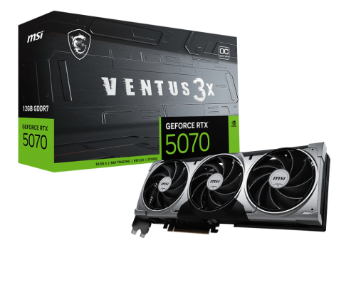 Видеокарта PCIE16 RTX5070 12GB RTX 5070 12G VENTUS 3X OC MSI