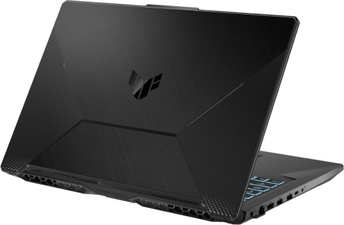 Ноутбук ASUS TUF Gaming F17 FX706HE-HX043, 17.3", IPS, Intel Core i5 11400H 2.7ГГц, 16ГБ, 512ГБ SSD, NVIDIA GeForce RTX 3050 Ti для ноутбуков - 4096 Мб, noOS, 90NR0714-M00980, черный