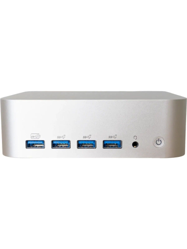 Мини-ПК Geekom A8 MAX, AMD Ryzen 7 8745HS / 16 ГБ DDR5 / 1024 ГБ SSD / AMD Radeon Graphics / Windows 11 Pro, серебристый (GMA8MAXR78745HS-161-EU)