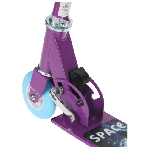 Самокат-снегокат зимний 2 в 1 Space is waiting, цвет фиолетовый