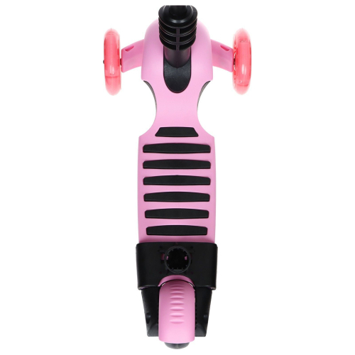 Самокат 5 в 1 GRAFFITI, колёса световые PU 120/80 мм, розовый