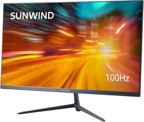 Монитор SunWind 23.8" SM-24FV222 FHD VA черный SM24VB01