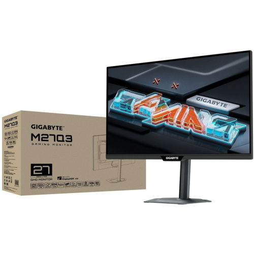 Монитор 26.5" Gigabyte M27Q3 EK IPS, 2560x1440, 1ms, IPS, 300Hz, Black