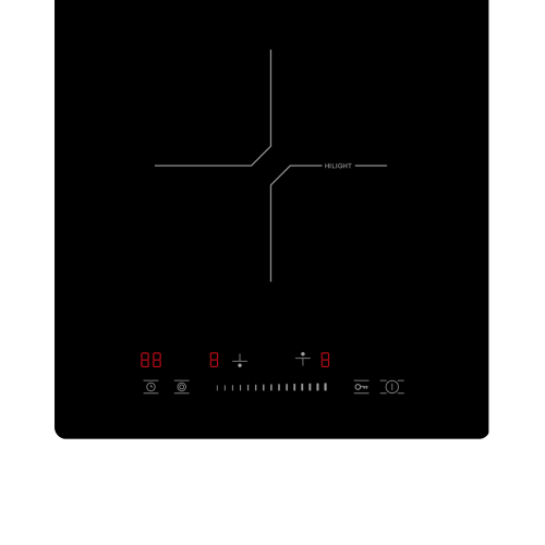 Встраиваемая панель электрическая стеклокерамическая 30 см Delvento V30D28S120