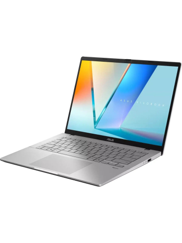 Ноутбук ASUS Vivobook S14 M3407HA, 14" (1920x1200) IPS/AMD Ryzen 7 260/16 ГБ DDR5/512 ГБ SSD/AMD Radeon Graphics/Без системы, Серебристый (90NB16E2-M00320)
