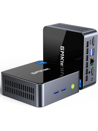 Мини-ПК GMKtec M2PROS, Intel Core i7-1185G7 / 16 ГБ DDR4 / 512 ГБ SSD / Intel Iris Xe Graphics / Windows 11 Pro, черный (M2PROS / I7-1185G7 / 16+512GB)