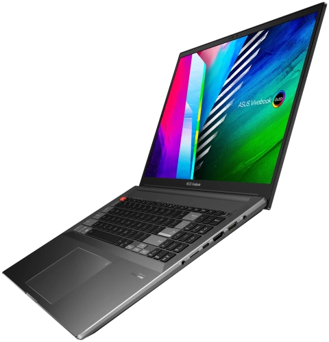 Ноутбук ASUS Vivobook Pro 14X OLED N7400PC-KM152 14" 2880x1800, Intel Core i7 11370H 3.3 ГГц, RAM 16 ГБ, SSD 1 ТБ, NVIDIA GeForce RTX 3050, без ОС, 90NB0U43-M001X0, серый