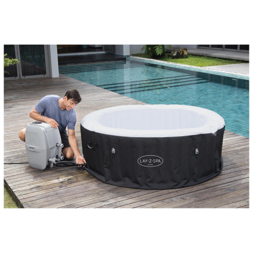 SPA бассейн Miami AirJet, фильтр-насос, тент, дозатор для химии, 180 х 66 см, аэромассаж, 60001 Bestway