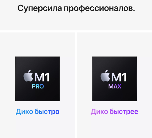 Ноутбук Apple MacBook Pro MK1F3RU/A M1 Pro 10 core 16Gb SSD1Tb/16 core GPU 16.2" Retina XDR (3456x2234) Mac OS silver WiFi BT Cam