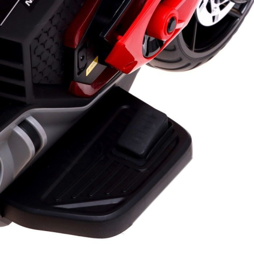 Электромотоцикл М1200, EVA колеса, кожаное сидение, 2 мотора, цвет красный