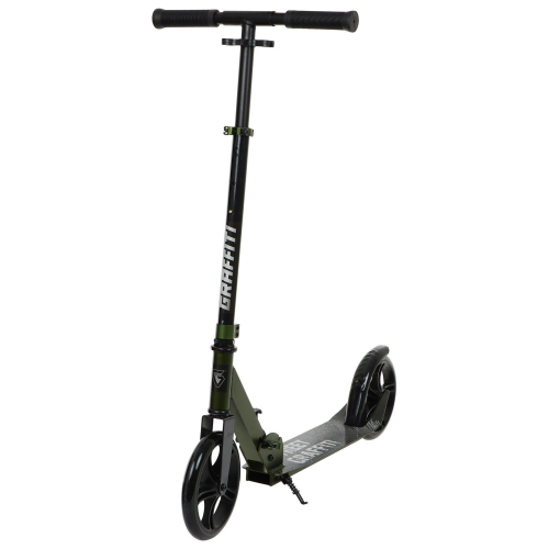 Самокат городской GRAFFITI, складной, колёса PU 200, 86A, ABEC 9, подножка, цвет хаки Самокат городской GRAFFITI, складной, колёса PU 200, 86A, ABEC 9, подножка, цвет хаки