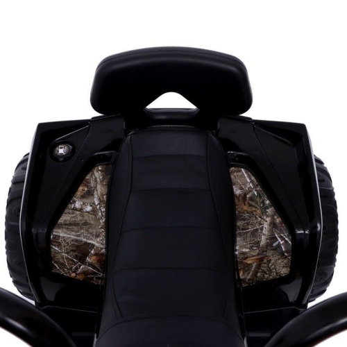 Электромобиль «Квадроцикл», EVA колеса, кожаное сидение, цвет чёрный