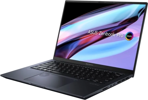 Ноутбук игровой ASUS Zenbook Pro 14 OLED UX6404VI-P1126X, 14.5", OLED, Intel Core i9 13900H 2.6ГГц, 14-ядерный, 32ГБ DDR5, 2ТБ SSD, NVIDIA GeForce RTX 4070 для ноутбуков - 8 ГБ, Windows 11 Professional, черный [90nb0z81-m00570]