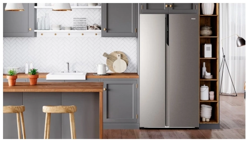 Холодильник Haier HRF-541DM7RU, серебристый