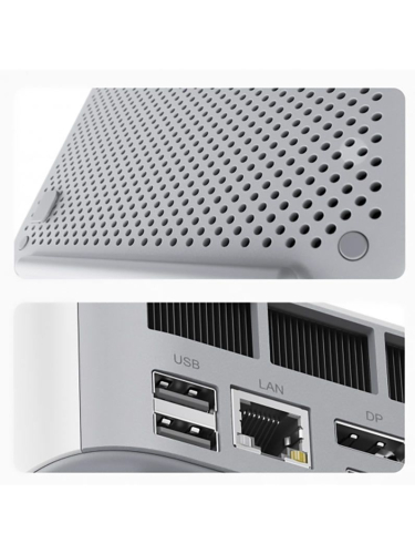 Мини-ПК Beelink SER9 PRO, AMD Ryzen AI 9 HX 370 / 32 ГБ LPDDR5X / 1024 ГБ SSD / AMD Radeon Graphics / Без ОС, серебристый (BL / SER9 PRO / HX370 / 32G / 1TB / Frost Silver)