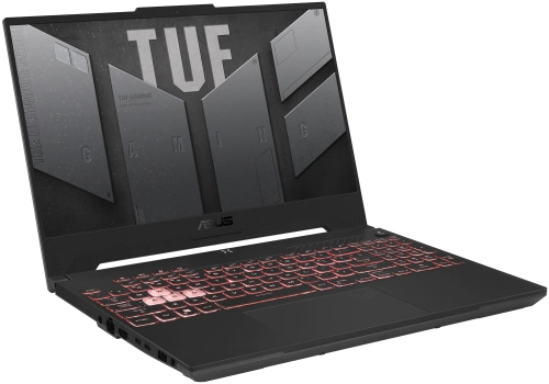 Ноутбук ASUS TUF Gaming A15 FA507RE-HN021 1920x1080, AMD Ryzen 7 6800H 3.2 ГГц, RAM 16 ГБ, DDR5, SSD 512 ГБ, NVIDIA GeForce RTX 3050 Ti, без ОС, 90NR08Y2-M00150, серый