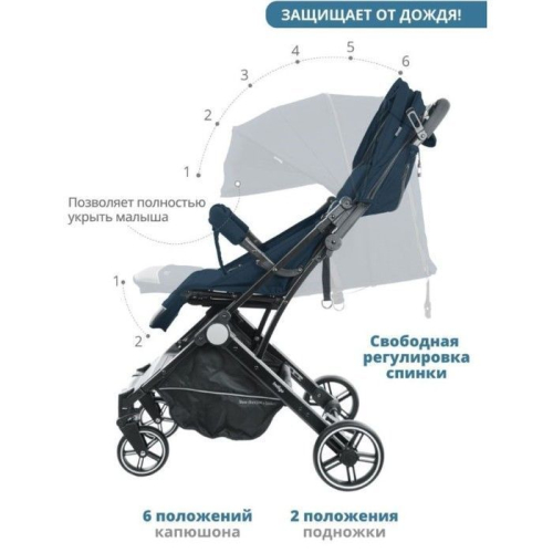 Коляска прогулочная Indigo TRIP, цвет синий