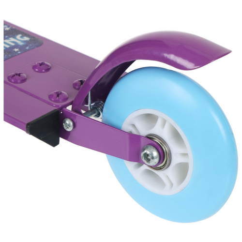 Самокат-снегокат зимний 2 в 1 Space is waiting, цвет фиолетовый