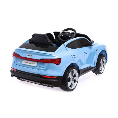 Электромобиль AUDI e-tron Sportback, EVA колеса, кожаное сидение, цвет голубой