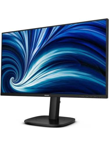 Монитор Philips 24B2N3200J 23,8" 1920x1080 WLED, 16:9 IPS 300cd, 1500:1, 50M:1, 4ms, 178°/178°, VGA, HDMI, DP, USB hub: 3*USB3.2, 120Hz, Speakers, Tilt, Height, Swivel, Pivot, Internal, VESA, Black, 3y