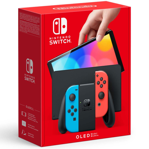 Игровая приставка Nintendo Switch OLED-модель Neon Blue/Neon Red Игровая приставка Nintendo Switch OLED-модель Neon Blue/Neon Red