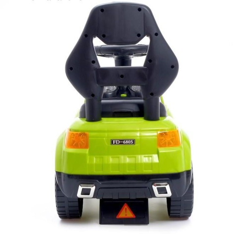 Толокар «Ровер», световые и звуковые эффекты, цвет зеленый