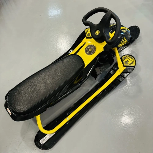 Снегокат DAMI / Снегокат Раптор жёлтый аэродинамичной формы