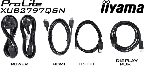 Монитор Iiyama 27" ProLite XUB2797QSN-B2 IPS LED Quad HD 2K (1440p) черный