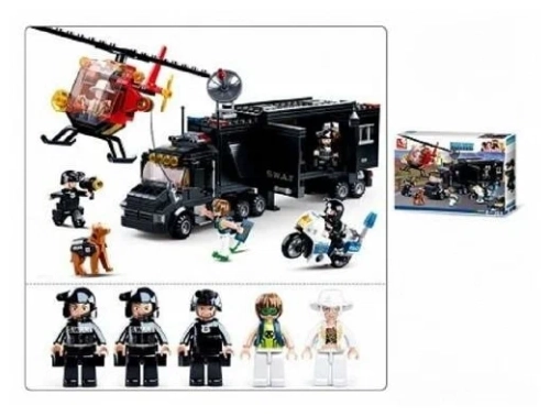 Конструктор Полиция «Мобильный штаб», 540 деталей Конструктор Полиция «Мобильный штаб», 540 деталей